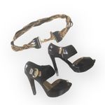 LF new ♐︎ Streets Ahead ♐︎ Twisted Multi Chain Leather Belt ♐︎ Black + Gold ♐︎ Photo 1