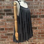 Anthropologie  Cece Ditsy Dot Tiered Woven Black Polka Dot Sundress / L / EUC Photo 3