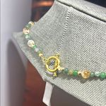 Handmade Moss Agate + Citrine + Green Aventurine Beaded Necklace * ✨ Photo 5