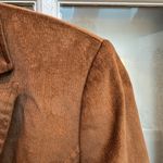 Cache Vintage Y2K Brown Silky Corduroy Women's Blazer Jacket Size 4 Chic Career Photo 5