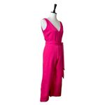 Sam Edelman  New Jumpsuit Wide Leg Crop V-neck Belted Hot Pink Women’s Size 2 Photo 3