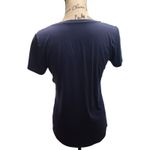 Athleta  Navy Blue Scoop Neck Short Sleeve T Shirt Top Womens Size S Photo 1