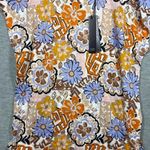 Nicole Miller Nicole Miller Womens Shirt M Floral 100% Linen Top Photo 0