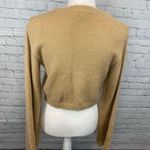 Windsor Soft & Fuzzy Cropped Sweater Tan Photo 1