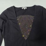 superdown  Maris Deep V Mini Dress in Black Small Photo 5