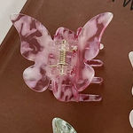 Hair Clip Claws Butterfly Accessories Pink Photo 0