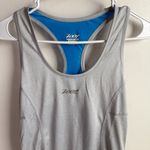 NWOT ZOOT RUN Silver Stand Heather & Pacific Singlet Tank Top Gray Size XS Photo 4