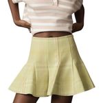 Anthropologie  Maeve Skirty Godet Skort Shorts Green Plaid Size 8 NWT Photo 0