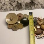 Buttons Lot Of 2 Large Handmade Brooch Pins - - Sewing Seamstress Theme Photo 5