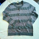 Ann Taylor  Metallic Gray Cardigan Photo 0