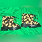 Farm Rio Banana Bunch Lug Sole Puffer Stylish Black and Orange Boots size 7.5 Photo 8