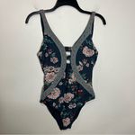 O'Neill O’Neill James one piece swimsuit blue floral women’s‎ size small/medium summer Photo 2