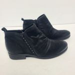 Miz Mooz  Snap Leather Suede Studded Booties Ankle Boots Black Women's 41 9.5-10 Photo 1