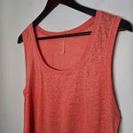 Intimissimi Tank Top Peach Coral Sleeveless Linen Casual Solid Lightweight Pink Size L Photo 1