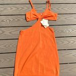 Peppermayo NWT Pepper Mayo size 8 cut out orange Bodycon midid dress ima knit cut out Photo 2