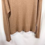 Reformation  Large Sweater Yak Linen Blend Pullover Mock Neck Soft Knit Tan 1131 Photo 8