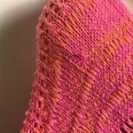 Free People  Hot Tropics Paloma Combo Knit Sweater Pink Orange Stripe Coral Photo 4