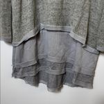 easel  anthropology Heather Gray Layered Tunic Top sz L Photo 2