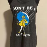 Next Level Apparel EUC Gray and White Don’t Be A Salty B tank size medium Photo 0
