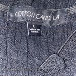 ✨HP✨COTTON CANDY LA Cinched Woven Womens Crop Top✨ Black Size L Photo 4
