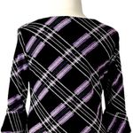 Ronni Nicole  Ruffle Sleeve Shift Dress Purple Plum Plaid Women's Size XL Photo 7