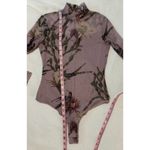ALL SAINTS Nolina Elia Floral Botanical Print Long Sleeve Mesh Bodysuit Sz 0 Photo 8