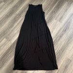 Karen Kane  Black Sleeveless Maxi Reserve Seam Jersey Knit Large Dress Photo 2