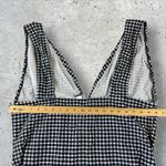 J.Crew  Womens V-Neck One-Piece Swimsuit Navy Gingham Size 24 BE747 NWT‎ Photo 6