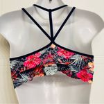 PINK - Victoria's Secret Victoria's Secret Pink Lace Bralette‎ Bra Racerback Unlined Size Small Tropical Photo 3