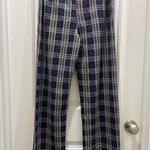 Free People Women's Modern Love High Waist Pull On Plaid Knit Trouser Pants Sz 8 Photo 3