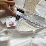 NEW LAND'S END STRETCH CHINO SLIM‎ CROP PANTS WHITE WOMENS PLUS SIZE 18W Photo 3