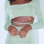 Princess Polly  Reagan Mini Dress Green Photo 0