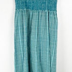 Rails Rumi Augusta Mini Check Smocked Bodice Ruffle Hem Dress Size Medium Photo 0