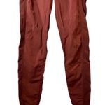 Athleta  Women's Trekkie Hybrid Crop Leggings Burgundy Red Size 8 Tall Tapered Photo 4
