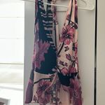 Free People Pink and black floral  tank top Photo 0