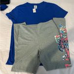 Victoria's Secret PINK Victoria’s Secret short sleeve shirt and leggings set Photo 6