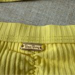 Beach Bunny  Yellow Ribbed 2 Piece Bikini Set High Neck Cut Out Photo 4