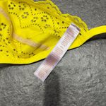 Savage X Fenty Butta Yellow Bombshell Broderie Lace Halter Bralette Small Spring Photo 8