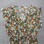 Women’s Ditsy Floral Ruffle Trim V Neck Smocked Waist Boho Maxi Dress M L XL NWT Green Size M Photo 7