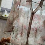 Dress Barn Vintage 80s floral sheer top Photo 7