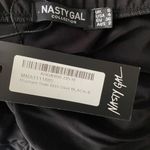 Nasty Gal sz 4 black fitted rouged midi pencil skirt NWT Photo 6