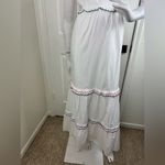 Loft RAINBOW RUFFLE STRAPPY TIERED MAXI DRESS Large #142 Photo 3