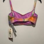 Billabong NEW Colorful Plaid Bikini Top Bralette Photo 7