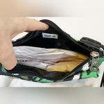 Diane Von Furstenberg Target Green Zebra Utility Crossbody Bag Photo 2