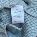 Le lis  Blue Frayed Raw Hem Distressed Knit‎ Sweater Mini Dress Size Small Womens Photo 3