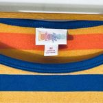 LuLaRoe Oranges and Blue Carly Dress Midi/Maxi Dress Size M NWT Photo 2