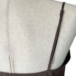 BCBGMAXAZRIA BCBGMAX Brown Silk Slip Dress with Belt Photo 5