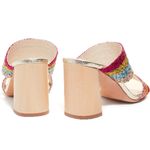 Alice + Olivia ๐ Loni Rainbow Color Block Mule Heel Photo 4