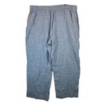 Athleta Linen Coastal Wide Leg Beach Pants Chambray Blue 22 Old Money Nautical Photo 1