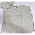 Serra Lounge Wear Green Cotton Gauze Pajama Set Shorts & Top Size L Sleepwear Pj Photo 3